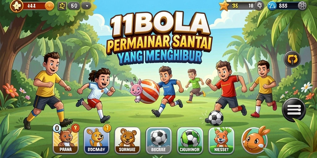 Tangkapan layar gameplay 11BOLA yang menyenangkan dan interaktif.