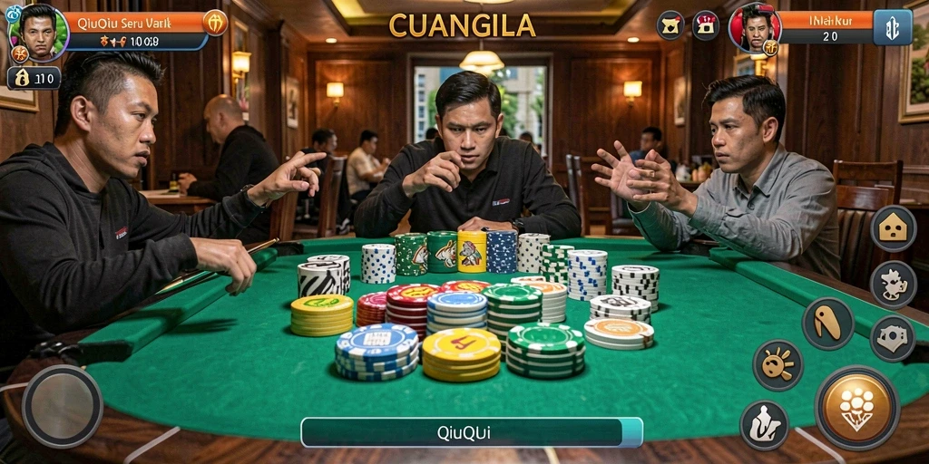 Screenshot gameplay QiuQiu di CUANGILA yang seru.