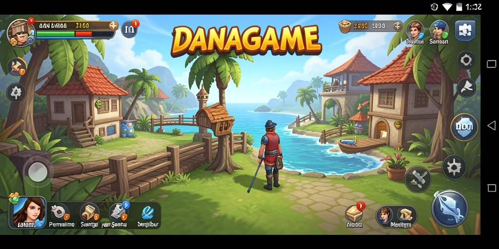 Tampilan gameplay <strong>DANAGAME</strong> yang menarik dan penuh warna.