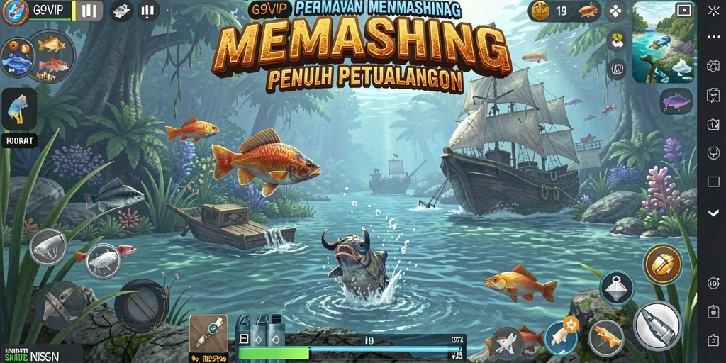Tangkapan ikan yang megah dalam gameplay G9VIP.