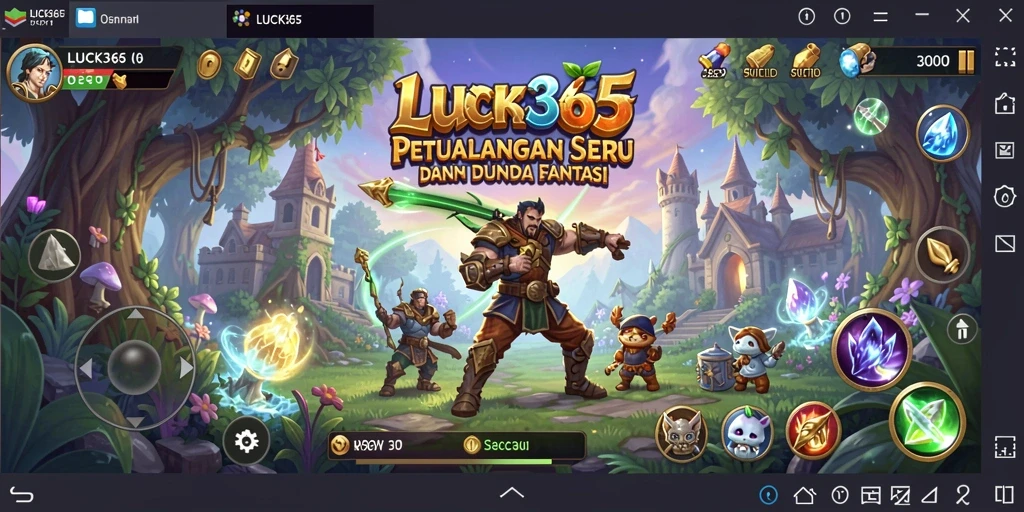 Tampilan gameplay seru di LUCK365 dengan aksi serba cepat.