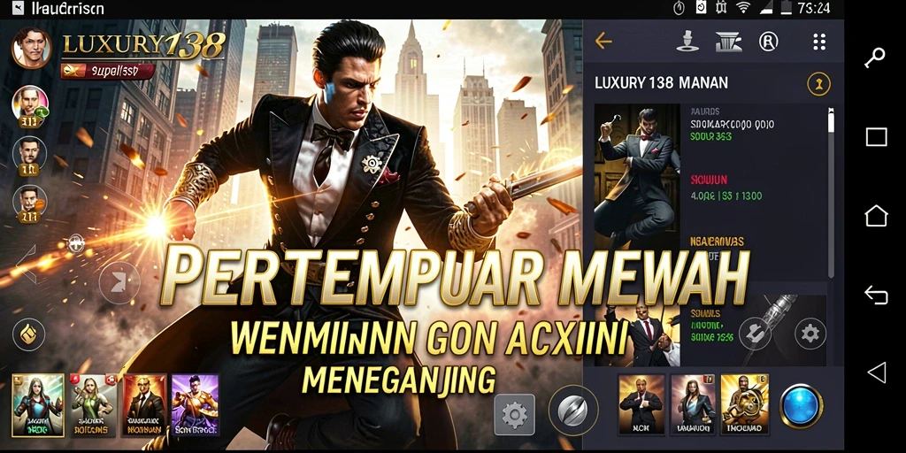 Gambaran gameplay mendebarkan dalam LUXURY138.
