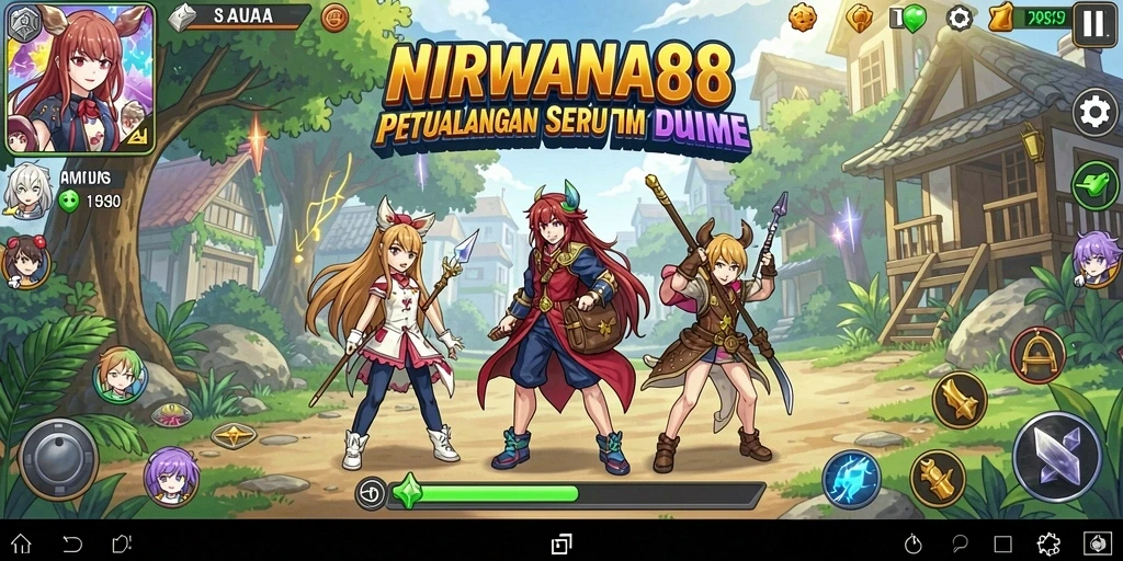 Tampilan gameplay seru di NIRWANA88 dengan karakter anime ikonik.