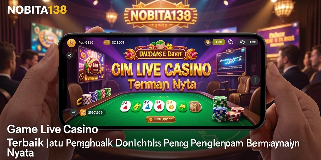 Tampilan gameplay Live Casino NOBITA138 yang menarik dan interaktif.