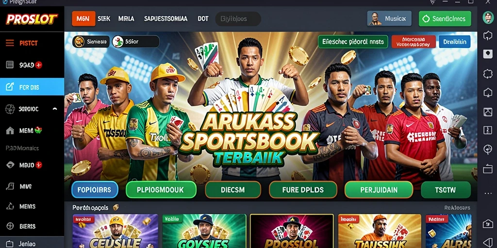 Tangkapan layar utama PROSLOT menampilkan pengalaman taruhan yang menarik.