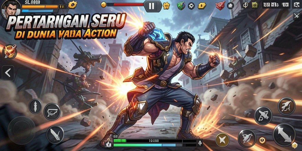 Tampilan gameplay SL888 yang mendebarkan dan penuh aksi.
