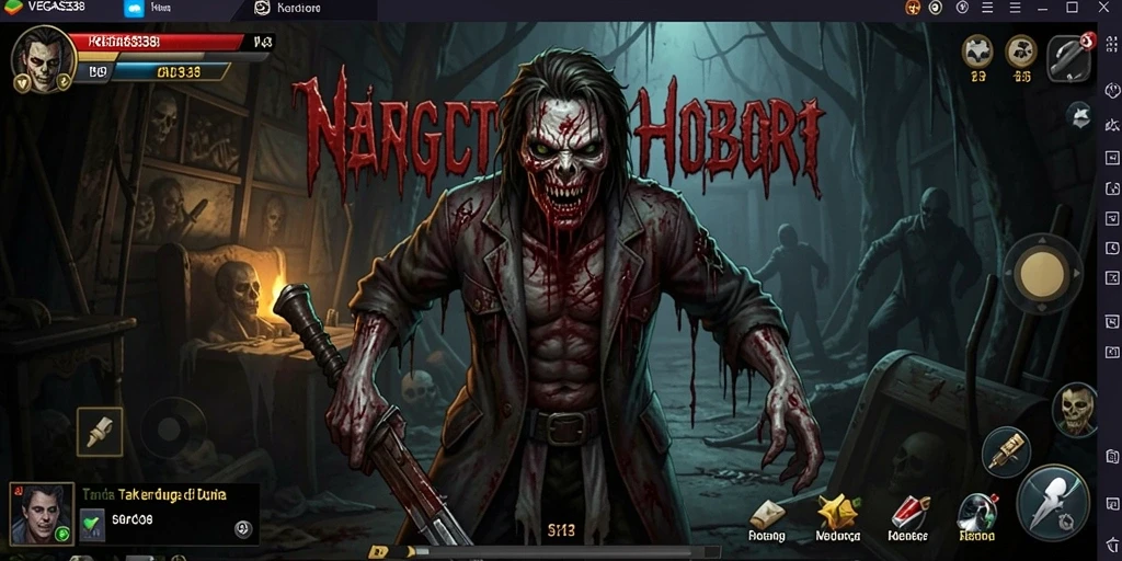 Tampilan gameplay menegangkan dari VEGAS338 yang penuh kengerian.